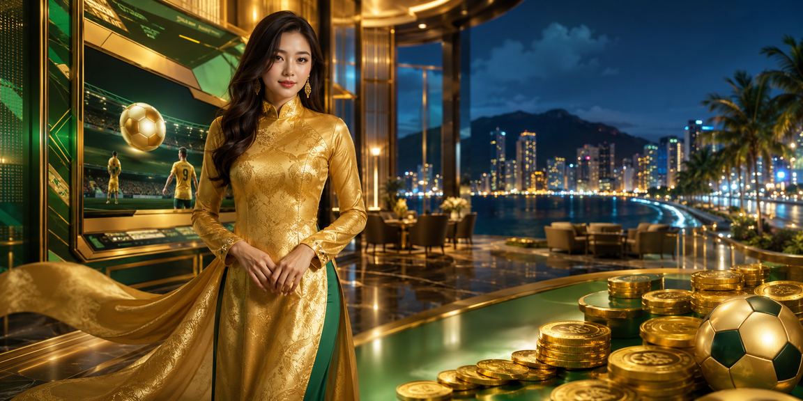 Thành viên VIP tại Nha Trang tham gia cá cược thể thao trực tuyến với trang phục áo dài truyền thống
